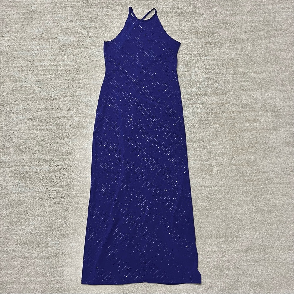 Vintage Jump 90s Celestial Maxi Dress Sz. M/L Sparkle Y2K Fairy Whimsical USA